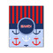Classic Anchor & Stripes Wood Print - 20x24 (Personalized)