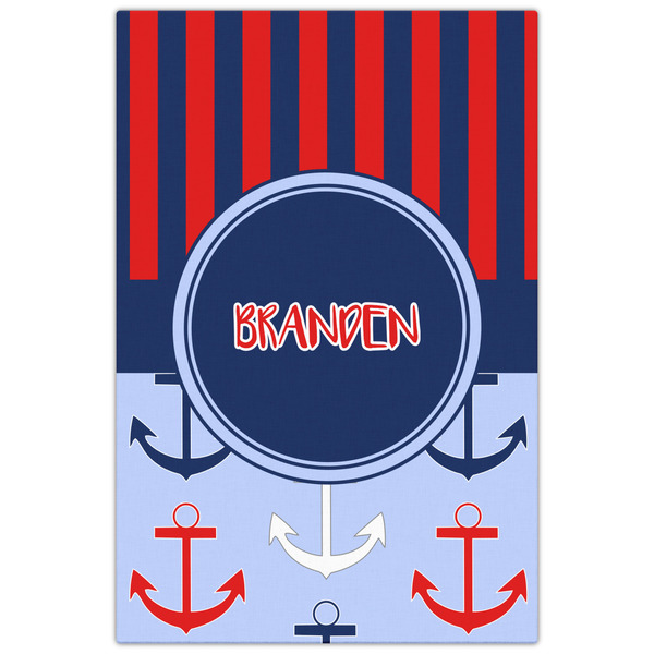 Classic Anchor & Stripes 20x30 - Canvas Print - Front View