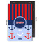 Classic Anchor & Stripes 20x30 Wood Print - Front & Back View
