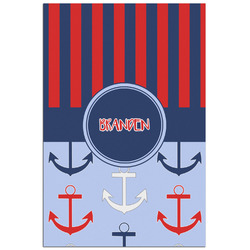 Classic Anchor & Stripes Poster - Matte - 24x36 (Personalized)