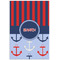 Classic Anchor & Stripes Poster - Matte - 24x36 (Personalized)