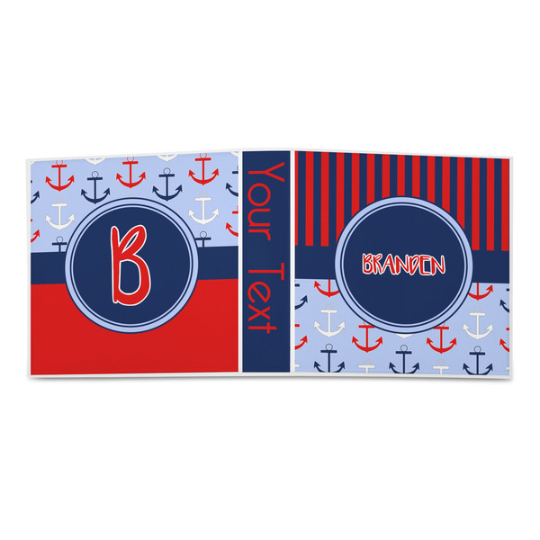 Classic Anchor & Stripes 3-Ring Binder Approval- 2in