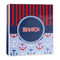 Classic Anchor & Stripes 3-Ring Binder Main- 1in
