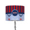 Classic Anchor & Stripes 8" Drum Lampshade - ON STAND (Fabric)