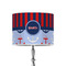 Classic Anchor & Stripes 8" Drum Lampshade - ON STAND (Poly Film)