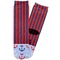 Classic Anchor & Stripes Adult Crew Socks - Single Pair - Front and Back