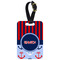 Classic Anchor & Stripes Metal Luggage Tag w/ Name or Text