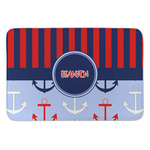 Classic Anchor & Stripes Anti-Fatigue Kitchen Mat (Personalized)