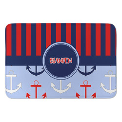 Classic Anchor & Stripes Anti-Fatigue Kitchen Mat (Personalized)