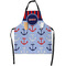 Classic Anchor & Stripes Apron With Pockets w/ Name or Text