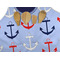 Classic Anchor & Stripes Apron - Pocket Detail with Props