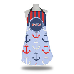 Classic Anchor & Stripes Apron w/ Name or Text