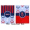 Classic Anchor & Stripes Baby Blanket (Double Sided - Printed Front and Back)