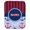 Classic Anchor & Stripes Baby Swaddling Blanket (Personalized)