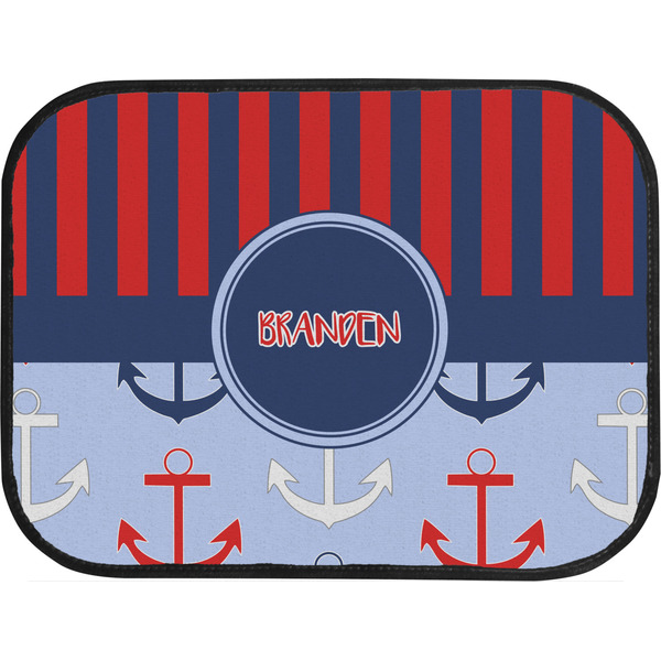 Classic Anchor & Stripes Back Seat Car Mat