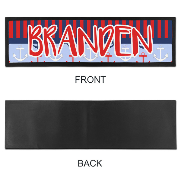 Classic Anchor & Stripes Bar Mat - Large - APPROVAL