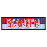 Classic Anchor & Stripes Bar Mat - Large (Personalized)