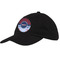 Classic Anchor & Stripes Baseball Cap - Black (Personalized)