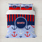 Classic Anchor & Stripes Duvet Cover (Personalized)