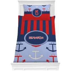 Classic Anchor & Stripes Comforter Set - Twin XL (Personalized)