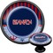 Classic Anchor & Stripes Cabinet Knob (Black) (Personalized)