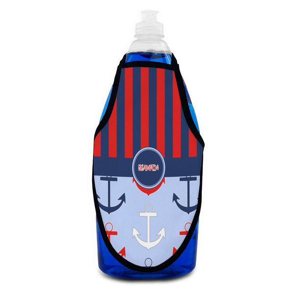 Classic Anchor & Stripes Bottle Apron - Soap - FRONT