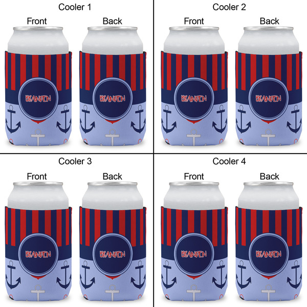Classic Anchor & Stripes Can Sleeve (Approval)