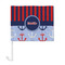 Classic Anchor & Stripes Car Flag - Large - FRONT