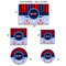 Classic Anchor & Stripes Car Magnets - SIZE CHART