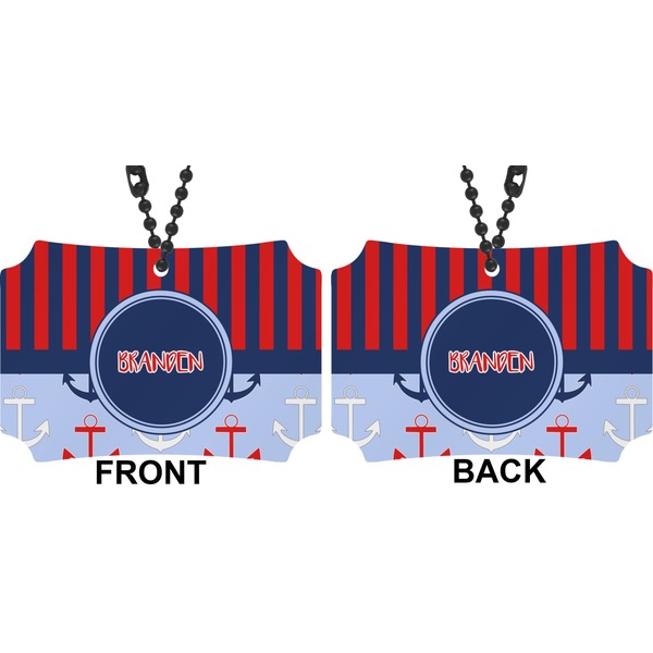 Classic Anchor & Stripes Car Ornament - Berlin (Approval)