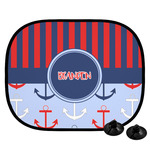 Classic Anchor & Stripes Car Side Window Sun Shade (Personalized)