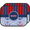 Classic Anchor & Stripes Car Floor Mats (Back Seat) (Personalized)