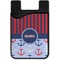 Classic Anchor & Stripes Cell Phone Credit Card Holder