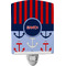Classic Anchor & Stripes Ceramic Night Light w/ Name or Text