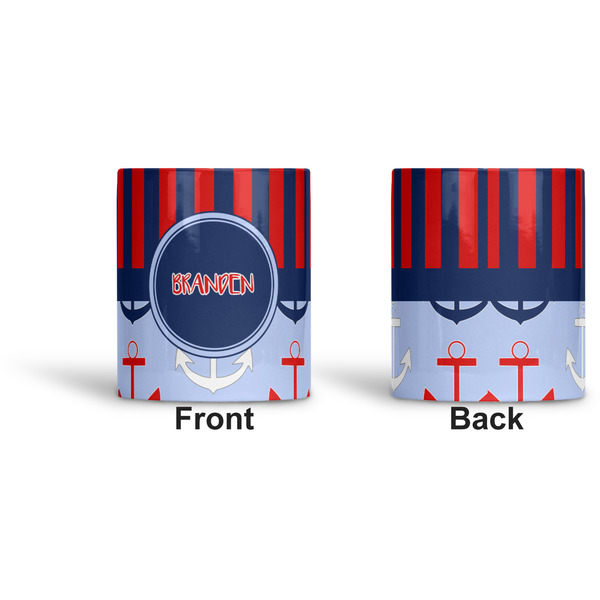 Classic Anchor & Stripes Ceramic Pen Holder - Apvl