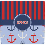 Classic Anchor & Stripes Ceramic Tile Hot Pad (Personalized)