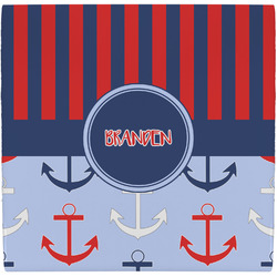 Classic Anchor & Stripes Ceramic Tile Hot Pad (Personalized)