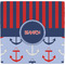Classic Anchor & Stripes Ceramic Tile Hot Pad (Personalized)