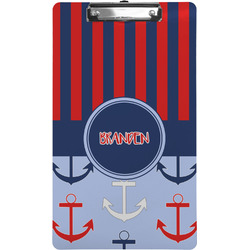 Classic Anchor & Stripes Clipboard (Legal Size) w/ Name or Text