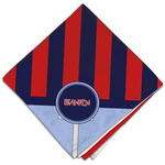 Classic Anchor & Stripes Cloth Dinner Napkin - Single w/ Name or Text