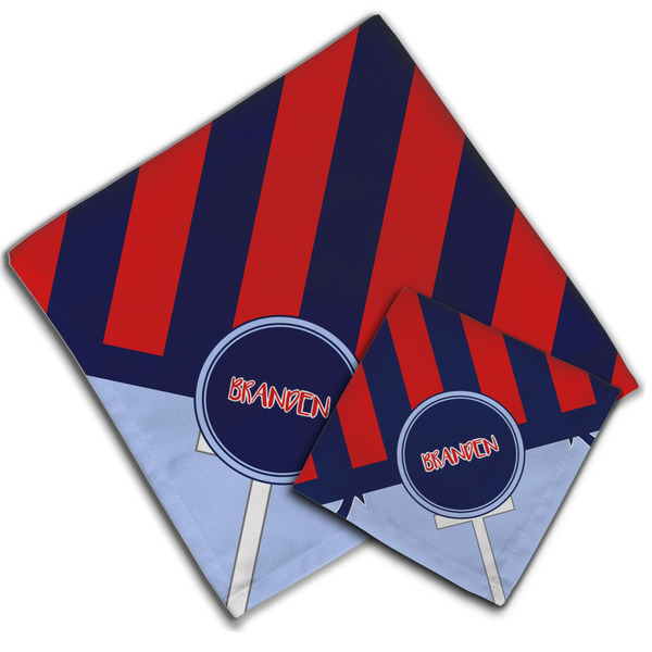 Classic Anchor & Stripes Cloth Napkins - Personalized Lunch & Dinner (PARENT MAIN)
