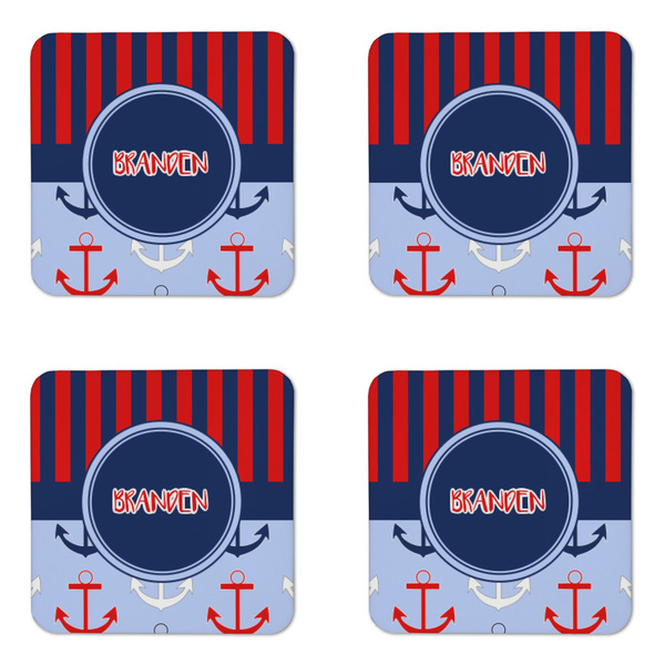 Classic Anchor & Stripes Coaster Set - APPROVAL
