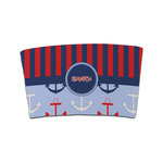 Classic Anchor & Stripes Coffee Cup Sleeve (Personalized)