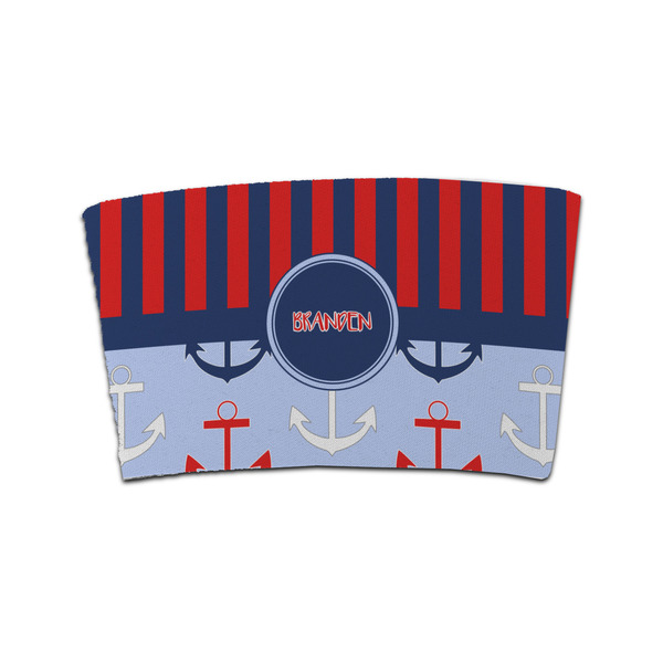 Custom Classic Anchor & Stripes Coffee Cup Sleeve (Personalized)