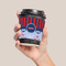 Classic Anchor & Stripes Coffee Cup Sleeve - LIFESTYLE