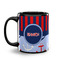 Classic Anchor & Stripes Coffee Mug - 11 oz - Black