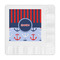 Classic Anchor & Stripes Embossed Decorative Napkins (Personalized)