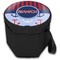 Classic Anchor & Stripes Collapsible Personalized Cooler & Seat (Closed)