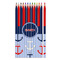 Classic Anchor & Stripes Colored Pencils (Personalized)