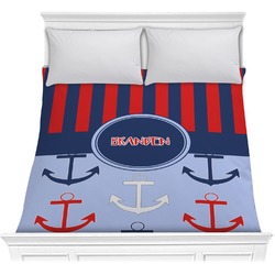 Classic Anchor & Stripes Comforter - Full / Queen (Personalized)
